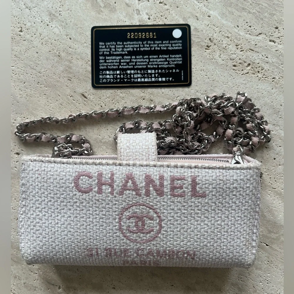 CHANEL Pink and Cream Mini Shoulder Bag
